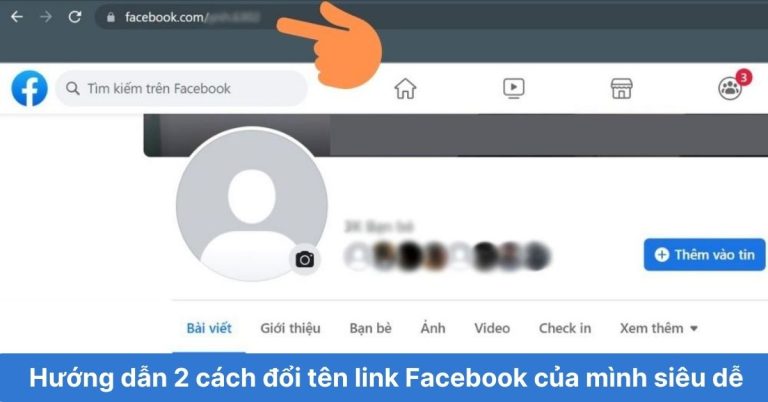 Cách đổi tên Facebook cá nhân và link Facebook cá nhân 2024