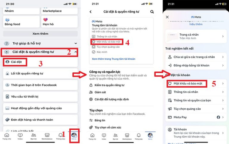 Cách đăng xuất Facebook trên điện thoại