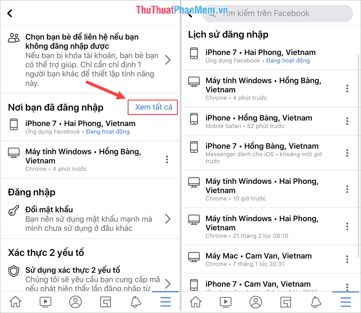 Cách kiểm tra lịch sử đăng nhập Facebook
