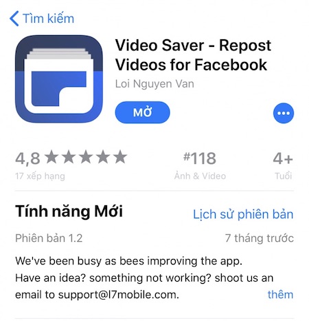 5 cách tải video từ Facebook về điện thoại iPhone