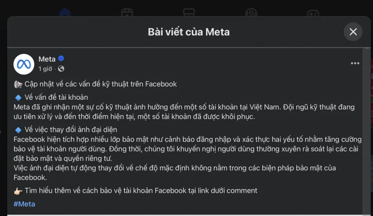 Facebook nói gì về việc loạt fanpage ở Việt Nam bị ‘bay màu’?